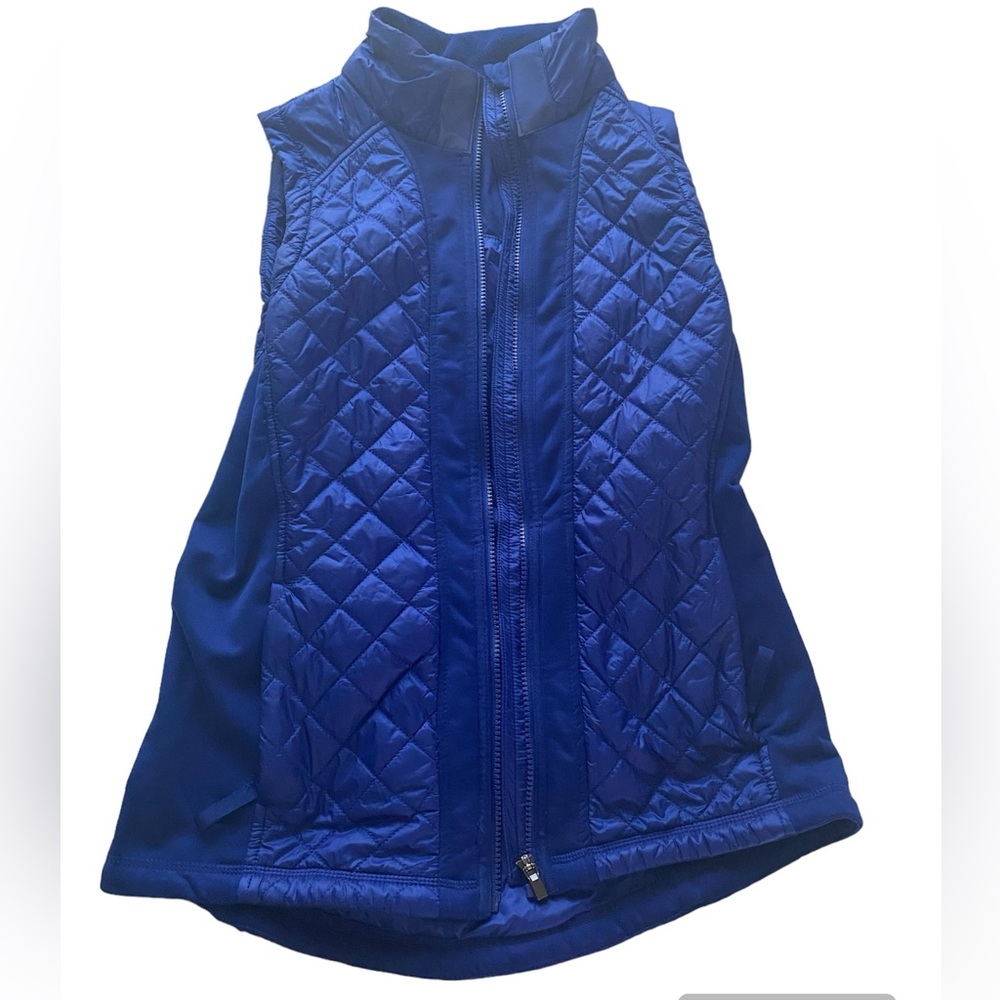 Athleta Puffer Vest Blue